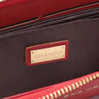 Champs - Portefeuille zippé RFID - Rouge-Pochette centrale zippée