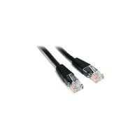 StarTech  Câble de raccordement moulé M45PATCH1BK Cat 5e, 1 pi, noir-Doté d’un connecteur mâle RJ-45 aux deux extrémités pour faciliter la connectivité