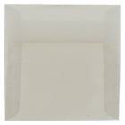 JAM Paper Enveloppes carrées translucides, 5,5 po, platine, 50/paquet-Enveloppes en papier translucide platine