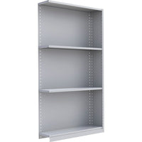 Metalware – Étagère enclenchable RK294, 4 tablettes, 48 x 24 x 88 (po), gris pâle-Système de tablettes ajustables offrant un espace de rangement solide, mais économique qui convient à vos besoins