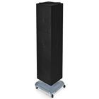 Azar Displays – Présentoir de plancher à panneaux perforés emboîtables sur 4 côtés, 60 x 14 x 14 po, noir (701465-BLK)-Pivote sur une base carrée à roulettes