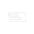 Deluxe - Enveloppes double fenêtre, 6-3/4 po x 3-3/4 po, paq./500 (W772-500)-Blanc nº 24