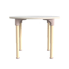 Flash Furniture - Table d'activites ronde de 33 pouces Bright Beginnings de qualite commerciale en bois pour salle de classe-Conception adaptee aux enfants avec des coins arrondis pour plus de securite