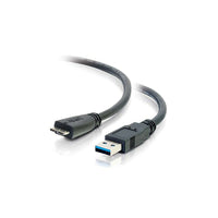 C2G – Câble USB 3.0 54176 de 9,8 pi A mâle vers B mâle de 3,3 pi-Interface USB 3.0 SuperSpeed pour une vitesse de transfert de données maximale de 5 Gb/s