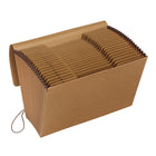 Pendaflex Classeur expansible, format légal A - Z, Kraft avec rabat-Classeur portatif doté de sections intégrées pour classer lettres, petits messages, chèques et courrier