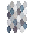 CTG Brands – Carreaux muraux autocollants, festonnés, 11,8 po x 7,8 po, sarcelle/gris, paq./6-11,8 larg. x 7,8 haut. (po)