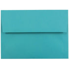JAM Paper Enveloppes de pap. rec. avec ferm. gommée Brite Hue, format invitation, 5 1/4 x 7 1/4 po, bleu de mer, 100/paquet-Bleu de mer