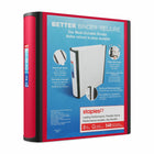 Staples - Reliure Better Binder, 2 po, rouge-Plus résistante et plus facile à utiliser