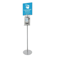Support de plancher désinfectant pour les mains Futech-Affichage de support de plancher