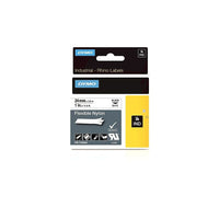 Dymo Étiquettes Rhinoâ„¢ industrielles, nylon souple de 1 po, blanc-Adhésif permanent très robuste