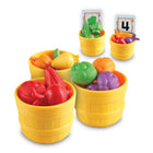 Learning Resources - Ensemble de tri de fermes veggie-Tapis de jeu avec des panneaux de ferme comprend des images de couleurs et de formes essentielles