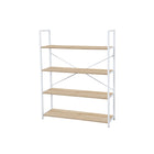 Simply 4-Tier Bookcase - Blanc-4 étagères non réglables