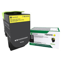 Lexmark - Cartouche de toner CS/X317/417/517, programme de retour, jaune (71B10Y0)-Jaune