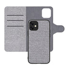 AXS magnétique Folio iPhone 11 / XR, Gris Glacier-Extérieur Doux Au Toucher - À La Fois Ferme Et Délicat, Avec Une Finition En Tissu Doux Au Couleurs Chaleureuses