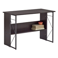 Safco - Bureau d'ordinateur avec étagère inférieure - Noir-Bureau de l'ordinateur