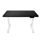 AnthroDesk - Bureau assis/debout electrique, Base Blanche avec une surface de travail BM 48" x 30"-Bureau debout à moteur unique avec boutons programmables
