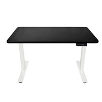 AnthroDesk - Bureau assis/debout electrique, Base Blanche avec une surface de travail BM 48" x 30"-Bureau debout à moteur unique avec boutons programmables