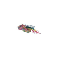 Roylco 2 1/4" x 4 1/2" x 6 1/2"(l) Paniers à tisser Papier artisanal-6 couleurs vives. Tissez des bandes de papier arc-en-ciel pour de beaux paniers