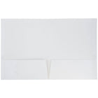 JAM PaperMD – Chemises de présentation lustrées à deux pochettes, blanc, 50/paquet-Capacité : 200 feuilles