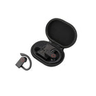 Écouteurs sport Bluetooth sans fil True Sylvania avec étui de charge - Noir-Bluetooth 5.0 assure une connectivité plus stable et plus fluide