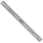 Staples - Règle en acier inoxydable, 15 po/38 cm-Règle en acier inoxydable avec marquages impériaux et métriques gravés