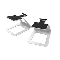 Kanto SE2 Supports de haut-parleur de bureau surélevés pour haut-parleurs petits - Blanc-Conçu pour YU2 ou d'autres haut-parleurs petits