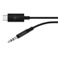 Câble audio USB-C vers 3,5 mm 3 po Belkin - Noir-Câble audio 3,5 mm avec connecteur USB-C RockStar