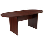Flash Furniture Table De Conférence Ovale 6' - Acajou(GCTL1035MHG)-Utilisation idéale: Conférence, salle de réunion, bureau