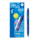 Stylo rétractable à encre gel effaçable FriXion Clicker de Pilot, 0,7 mm, bleu, paquet de 12-Stylo à bille roulante à encre gel rétractable et effaçable