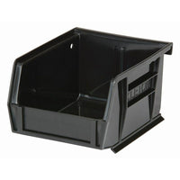 Bacs de rangement Stack & Hang recyclés, plastique, noir, 5 3/8 x 4 1/8 x 3 (po) -Quantité : Paq./48