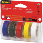 Ruban vinyle électrique Scotch nº 35, 1/2 po x 6,66 vg (12 mm x 6 m), 7 mil-Le ruban vinyle électrique s'étend pour épouser à presquen toute forme qui nécessite un étiquetage par code-couleurs, une isolation, un scellement ou un enliassage