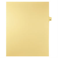 Markmaker - Intercalaires imprimes Legal, Chamois, 1/25th coupe, format lettre, sans trous, 25 tabs/PQT, 5 PQT/Boite, Numero 108-Intercalaires imprimes Legal