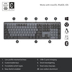 Logitech - MX Mechanical Clavier Sans Fil Rétroéclairé Performant - Commutateurs Cliquables-7