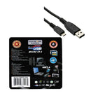 Electronic Master – Câble micro vers USB de 6 pi, 6 x 6 x 1 po, noir-Micro à USB
