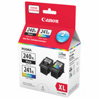 Canon – Cartouches d'encre PG–240XL/CL–241XL haut rendement, noir et couleur, paquet de 2-Comprend 1 cartouche d'encre noire et 1 cartouche d'encre tricoloure