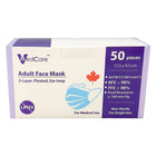 VMedCare - Masques faciaux jetables pour adultes - Niveau 3 - Paquet de 50-Dimensions : 170 mm x 92 mm