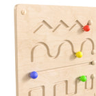Flash Furniture - Tableau d'activites mural STEAM,Bright Beginnings de qualite commerciale avec finition naturelle et accents-Presente des sorties sensorielles visuelles et tactiles