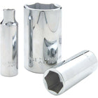 Gray Tools – Douille profonde, 6 pans, à prise 5/8 x 1/2 po, fini chromé satiné-Taille : 5/8 po