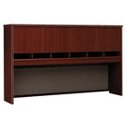 Meubl Westfield, étagère 4portes, 72po l, acajou-1