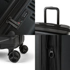 Bugatti -  Nashville -Bagage de cabine rigide de 21 -5 po - Noir-Roues multidirectionnelles doubles (8 roues) - 360°