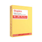 Staples – Papier à copies recyclé à 30 % - couleurs pastel - lettre - 8 1/2 po x 11 po - jaune canari - 500 feuilles-Avec ces couleurs, vos documents ne passeront pas inaperçus