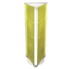 Azar Displays – Présentoir de sol à panneaux perforés sur 3 côtés, 60 x 16 po, jaune (700450-YEL)-Repose sur une base rotative