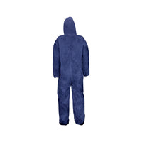 Combinaison jetable de standard qualité, polypropylène, Bleu, 3TG-Conforme aux normes EN-ISO 13982 et EN-ISO-13034