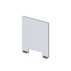 Avant de pare-haleine modulaire Mark Maker - Acrylique transparent 1/4" - panneau L 23,5"xH 31,5" - 2 rails inférieurs de 4"-Fixez les côtés des panneaux modulaires pour étendre la longueur de votre diviseur à l'aide de charnières en plastique (charnières flexibles).