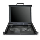 StarTech - Console KVM à montage en rack 8 ports avec 17 écrans (RKCONS1708K)-Pavé tactile et clavier intégrés