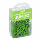 JAM PAPER - Trombone Geant Colore 2", Vert citron, 2 paquets de 75-Quantite : 2/paquet (75 par boîte)
