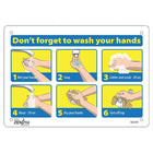 Zenith - Enseigne avec pictogramme - Don't Forget to Wash Your Hands - 7" x 10" - Aluminium-Don't Forget to Wash Your Hands