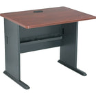 BushMD – Bureau de la collection Cubix, 36 po, fini cerisier Hansen-Bords robustes en caoutchouc résistants aux chocs