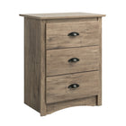 Prepac – Table de nuit haute à 3 tiroirs DDC-2403 Salt Spring, gris délavé-Fini de laminé gris délavé