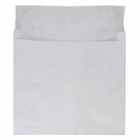 JAM Paper - Enveloppes extensibles Tyvek pour catalogue et livret avec fermeture autocollante - 10" x 13" x 2" - Blanc - Paquet de 100-Couleur blanche